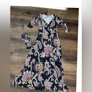 Maude medium maxi dress paisley